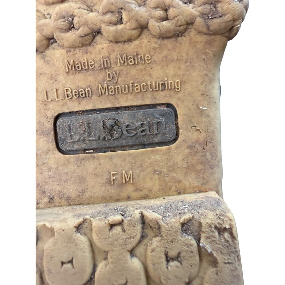 L.L. Bean Unisex Gorp Rain Snow‎ Lace Up Waterproof Rubber Bean Boots Size 10 - Picture 6 of 7